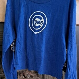 New Era Blue Long Sleeve Tee